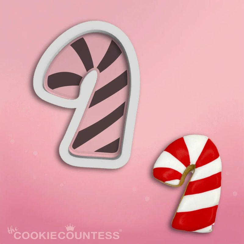 Chunky Candy Cane Cookie Cutter by Cookie Countess