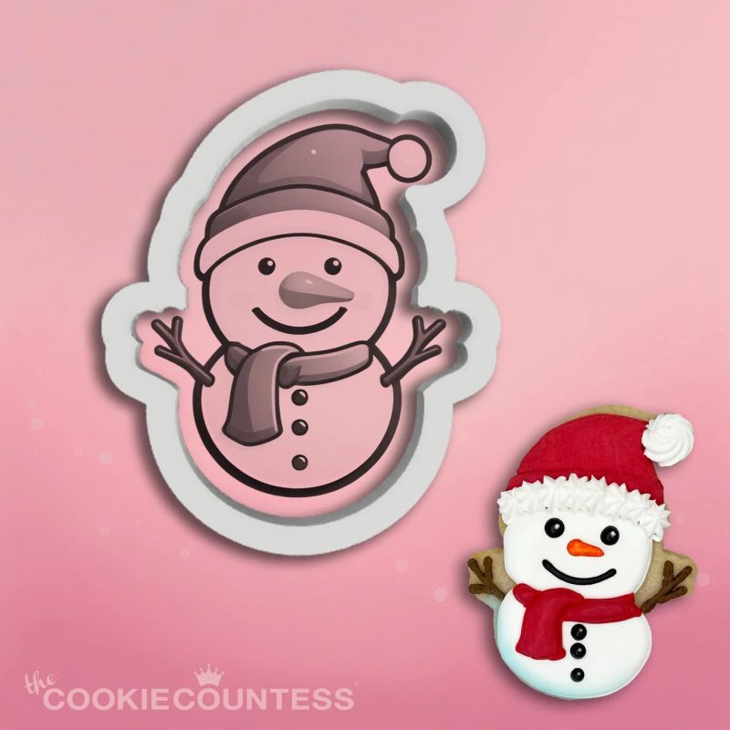 Cutesy Snowman Cookie Cutter by Cookie Countess
