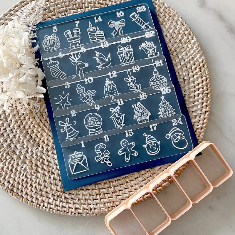 Holly Jolly Advent Cutter and Debosser Set - Little Biskut - Image 2