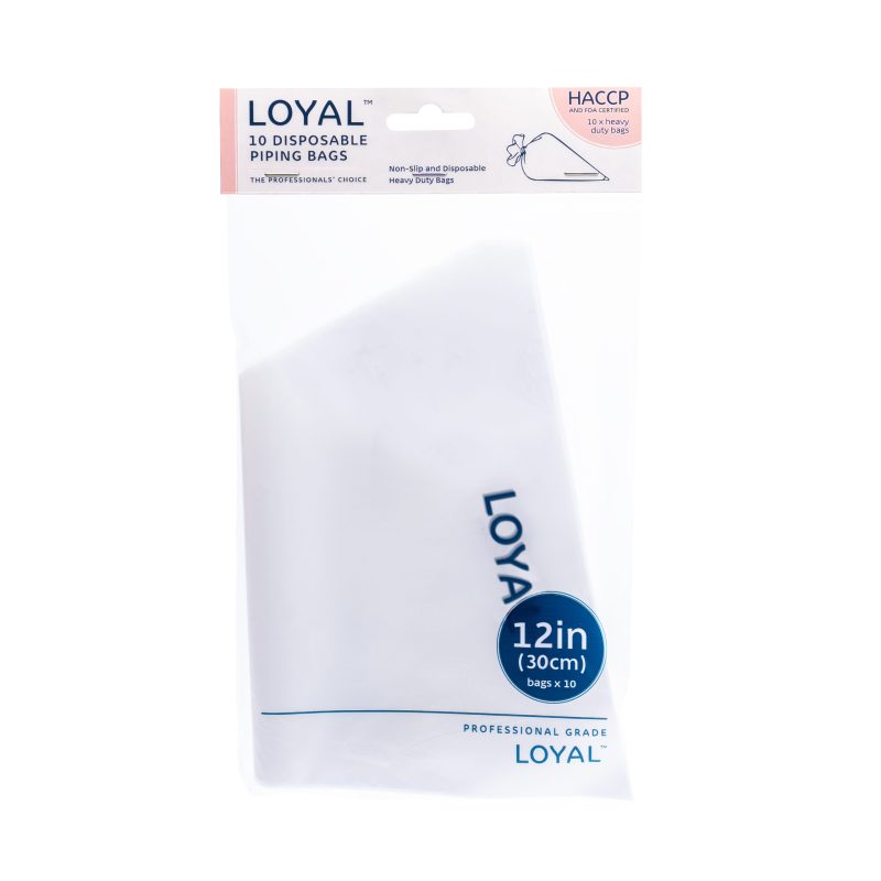 Loyal Disposable Piping Bags Clear 12in (10 Pack)