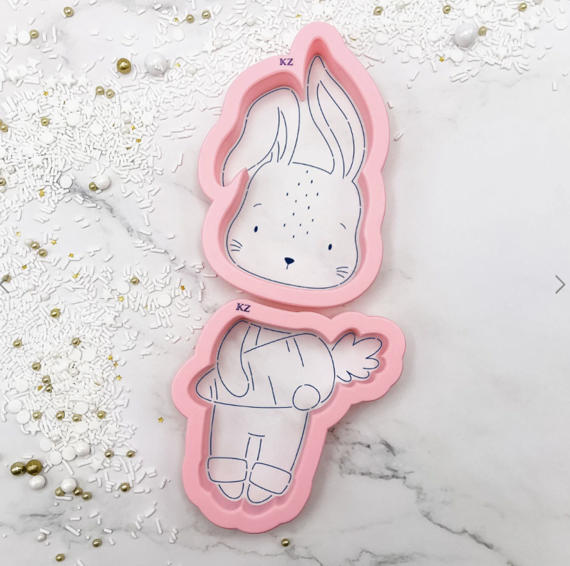 Bunny Farmer Cutter with Stencil Set by Killer Zebras