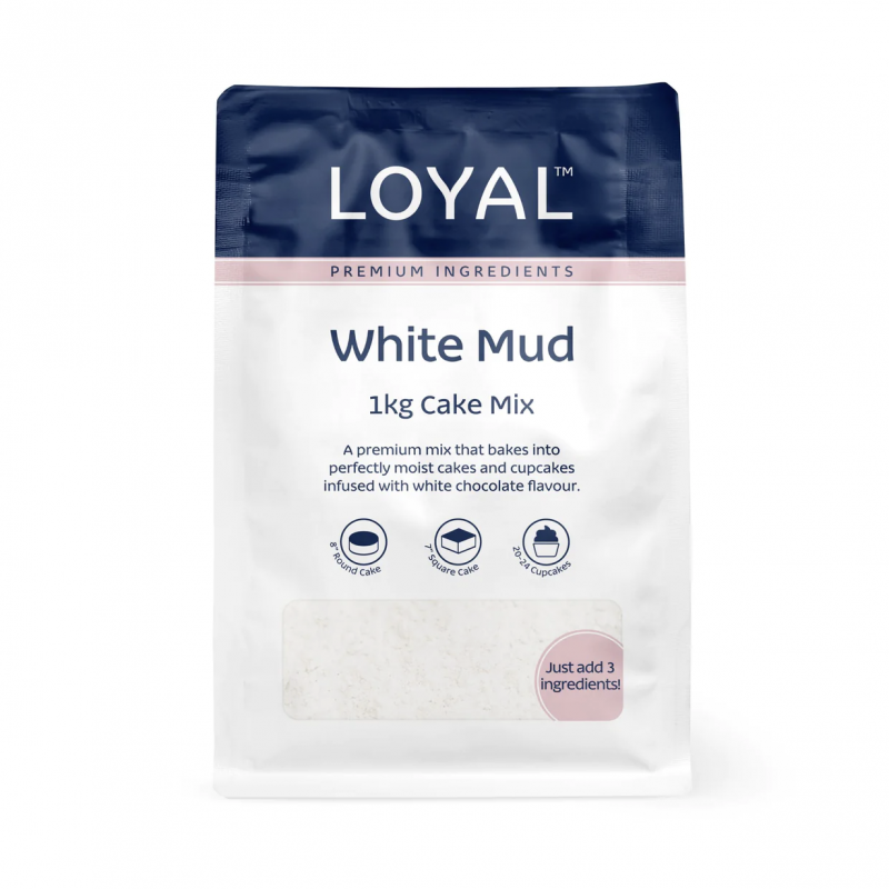 Loyal White Mud Cake 1kg Mix