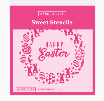 Sweet Sticks Easter Wreath Stencil