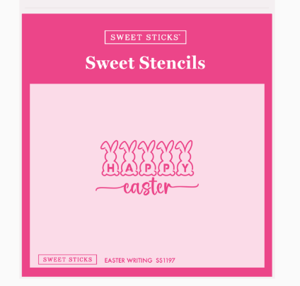 Sweet Sticks Easter Writing Stencil