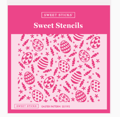 Sweet sticks easter pattern stencil