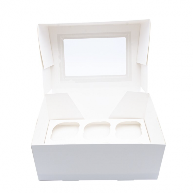 Loyal Cupcake Box With Window - holds 6