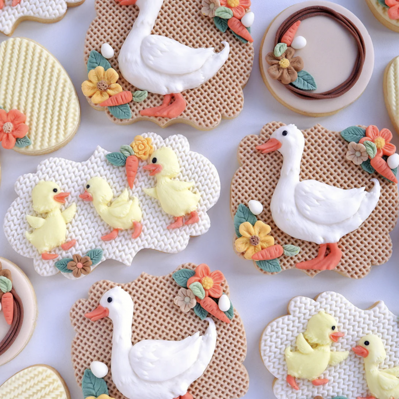 Mother Duck and Ducklings Silicone Mould by Katy Sue