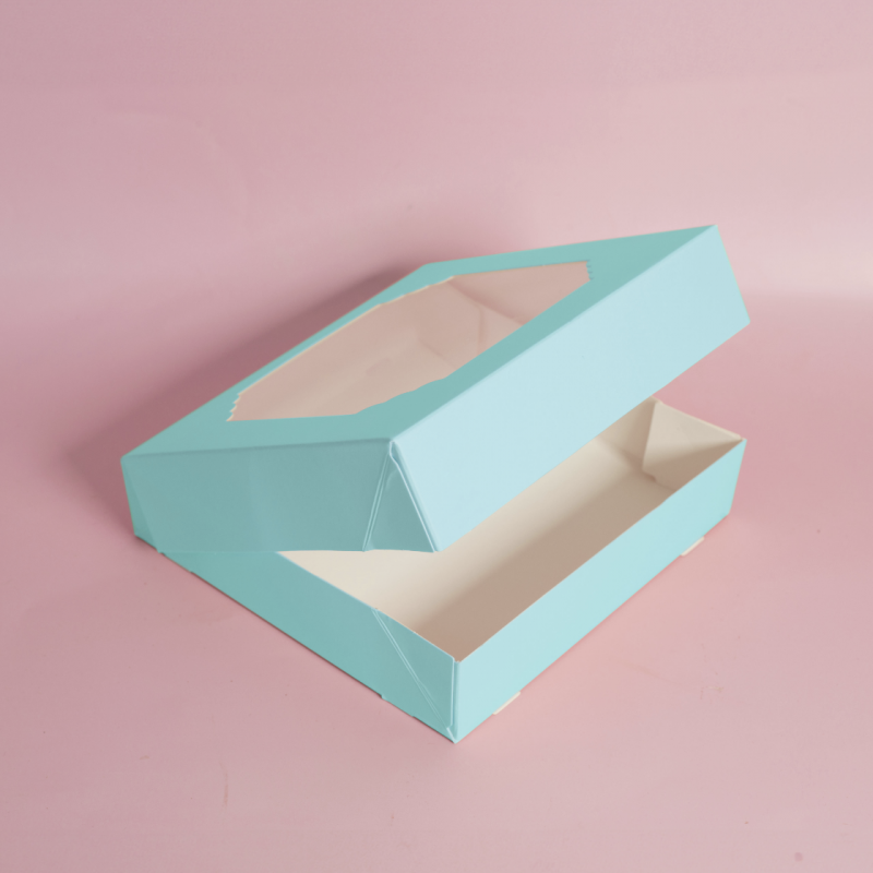 Scalloped Large Treat Box (Pack of 5) - Pastel Blue