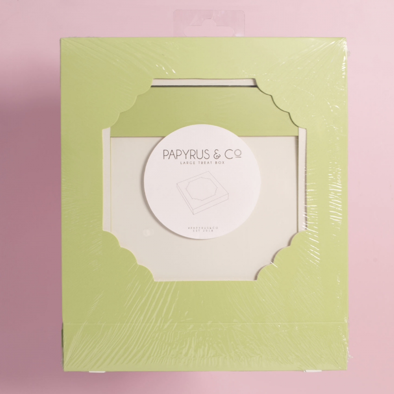 Scalloped Large Treat Box (Pack of 5) - Pastel Green