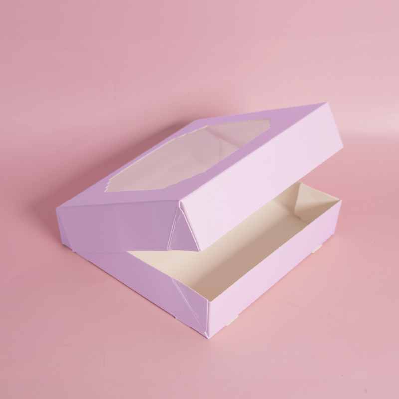 Scalloped Large Treat Box (Pack of 5) - Pastel Lilac
