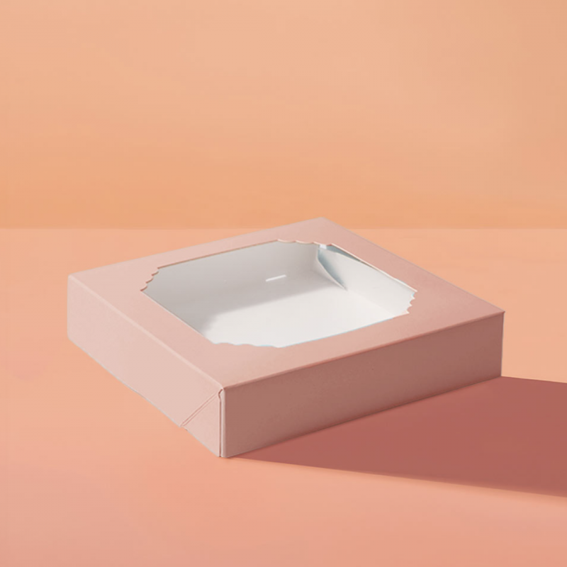 Scalloped Large Treat Box (Pack of 5) - Pastel Pink