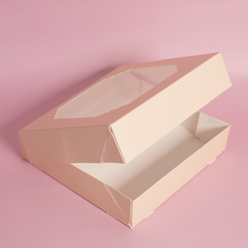 Scalloped Large Treat Box (Pack of 5) - Pastel Pink