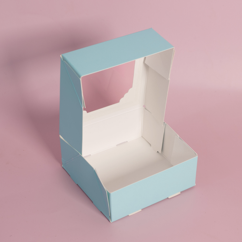 Scalloped Small Treat Box (Pack of 5) - Pastel Blue