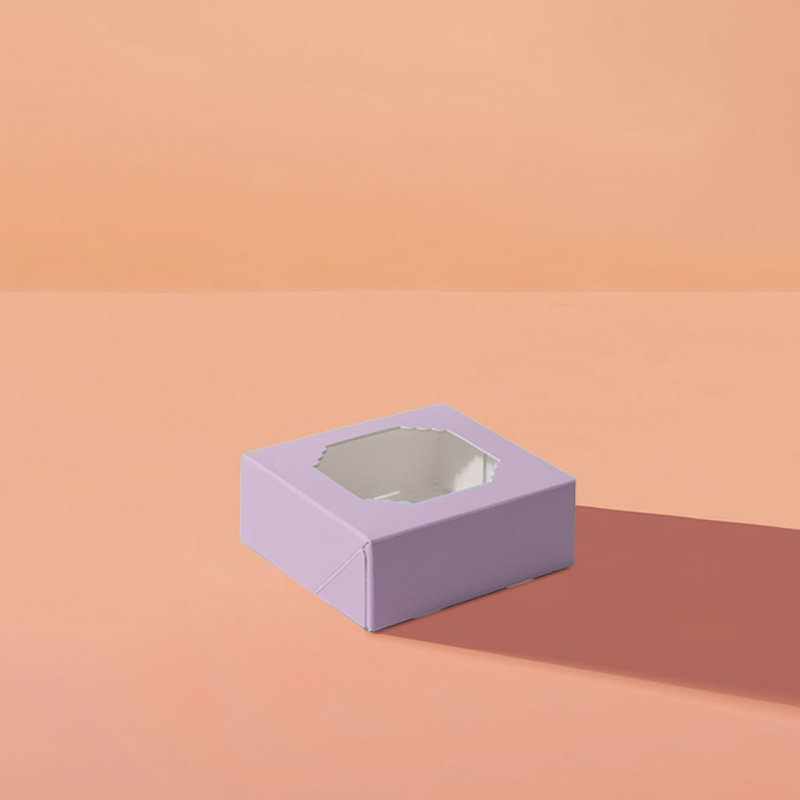 Scalloped Small Treat Box (Pack of 5) - Pastel Lilac