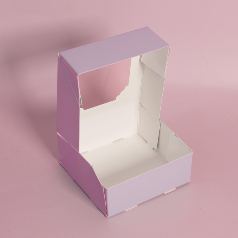 Scalloped Small Treat Box (Pack of 5) - Pastel Lilac