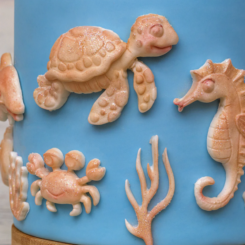 Turtle & Crab Silicone Mould by Katy Sue