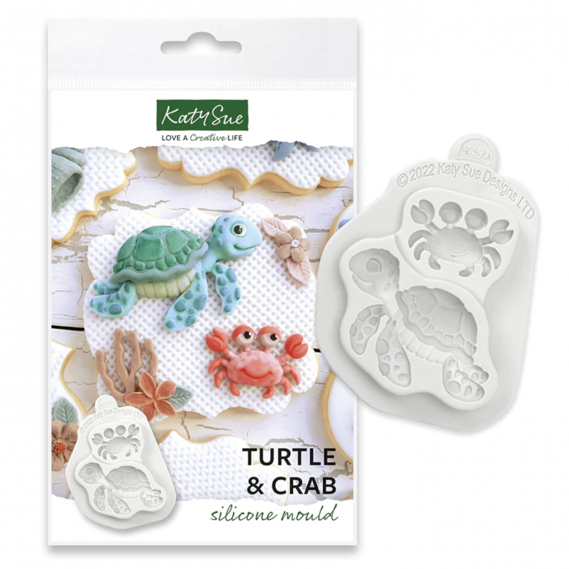 Turtle & Crab Silicone Mould by Katy Sue