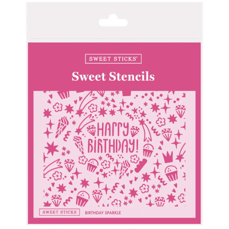 Birthday Sparkle Stencil by Sweet Sticks