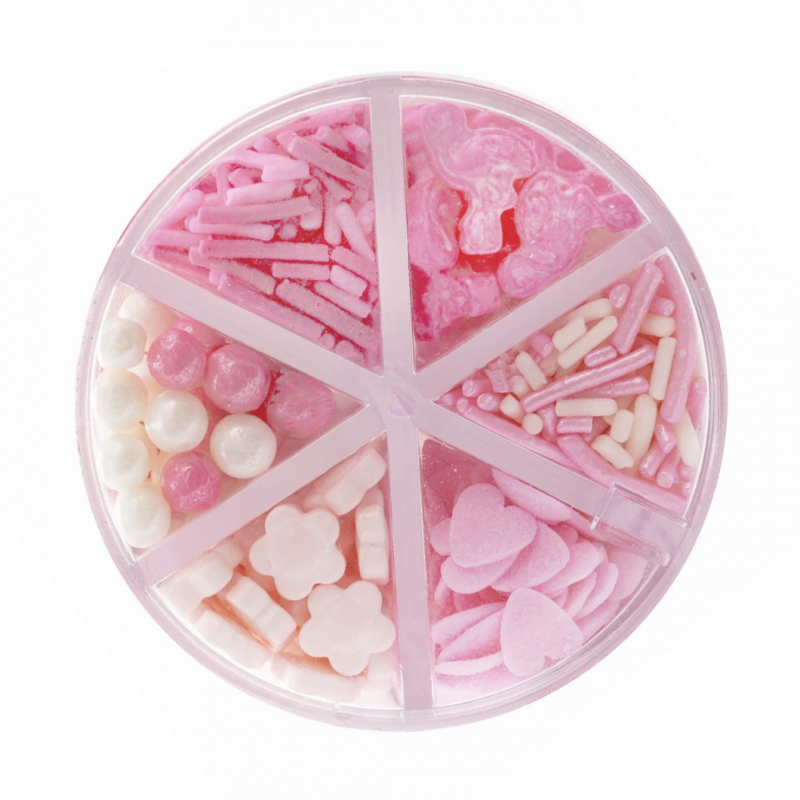 Pink Charm 6 cell Sprinkle Mix by Sprinks