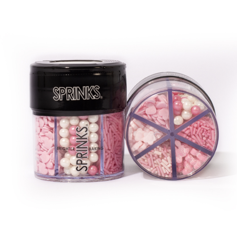 Pink Charm 6 cell Sprinkle Mix by Sprinks