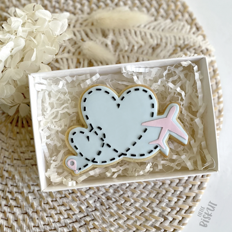 Travel Hearts Cookie Cutter by Little Biskut