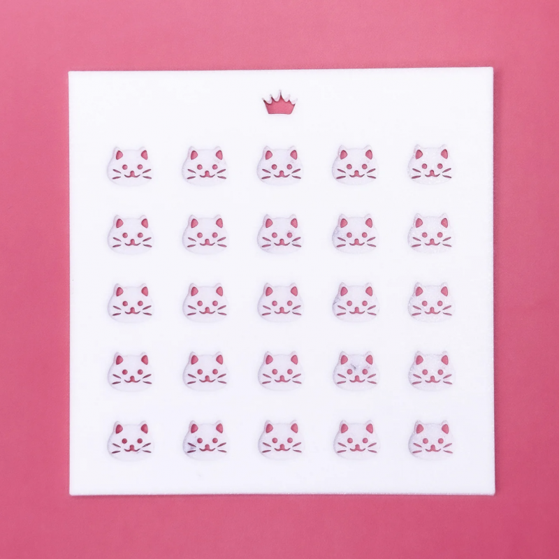 Cookie Countess Cat Face Sprinkle Stencil