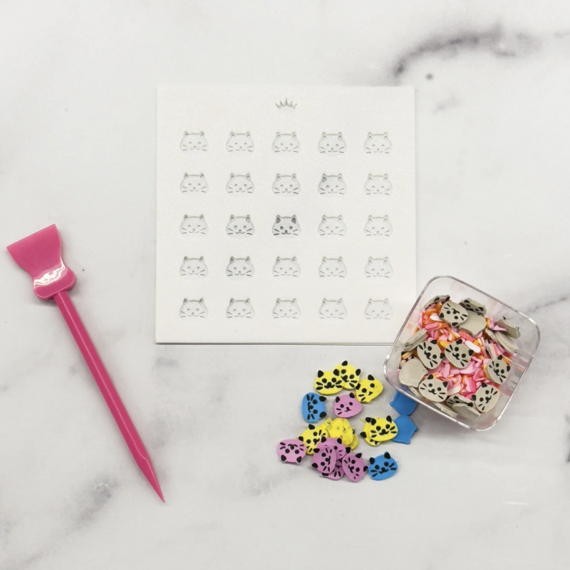 Cookie Countess Cat Face Sprinkle Stencil