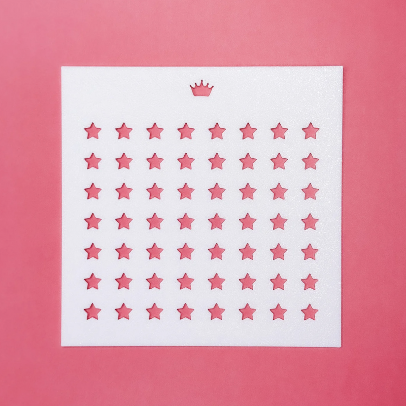 Cookie Countess Star Sprinkle Stencil