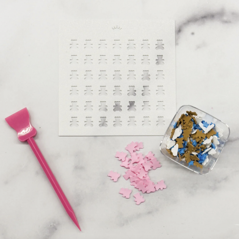 Cookie Countess Teddy Bear Sprinkle Stencil