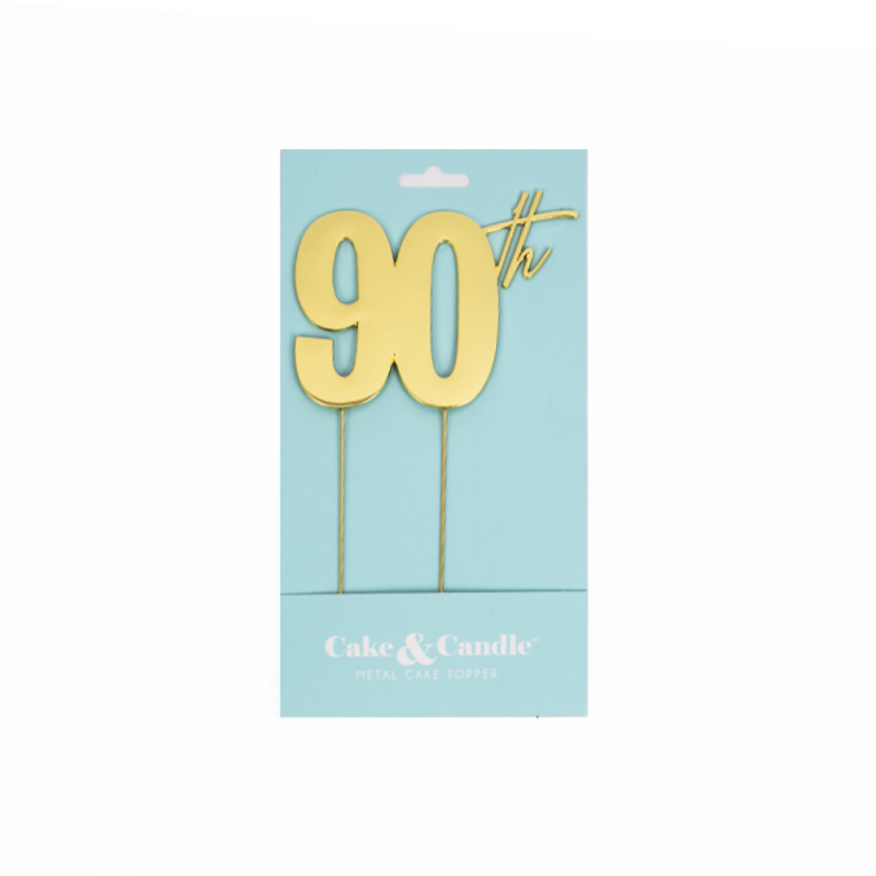 Gold Cake Topper - 90th