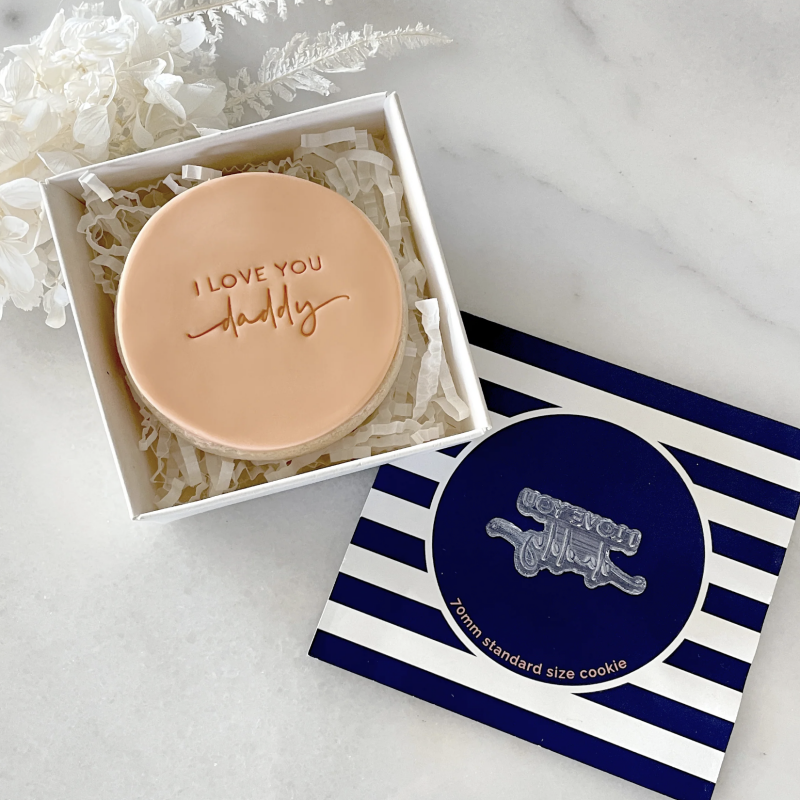 I Love You Daddy Tiny Text Stamp by Little Biskut
