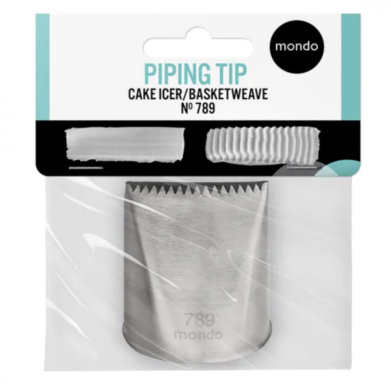Mondo #789 S/S Cake Icer/Basketweave Piping Tip