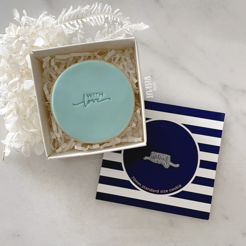 With Love Tiny Text Stamp by Little Biskut
