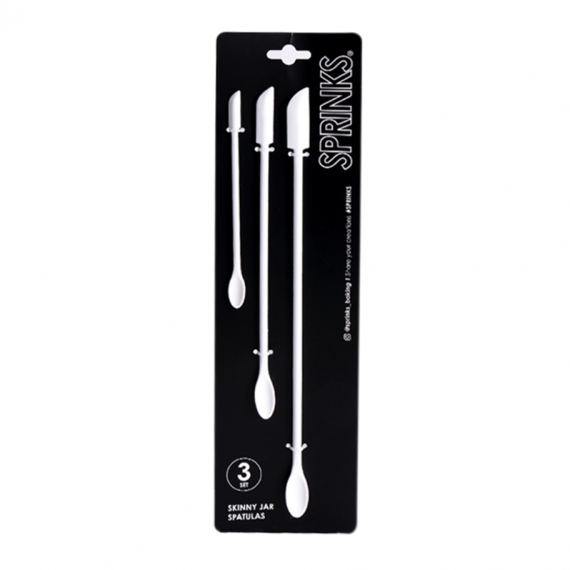 Sprinks White Silicone Jar Spatulas - 3 Piece Set