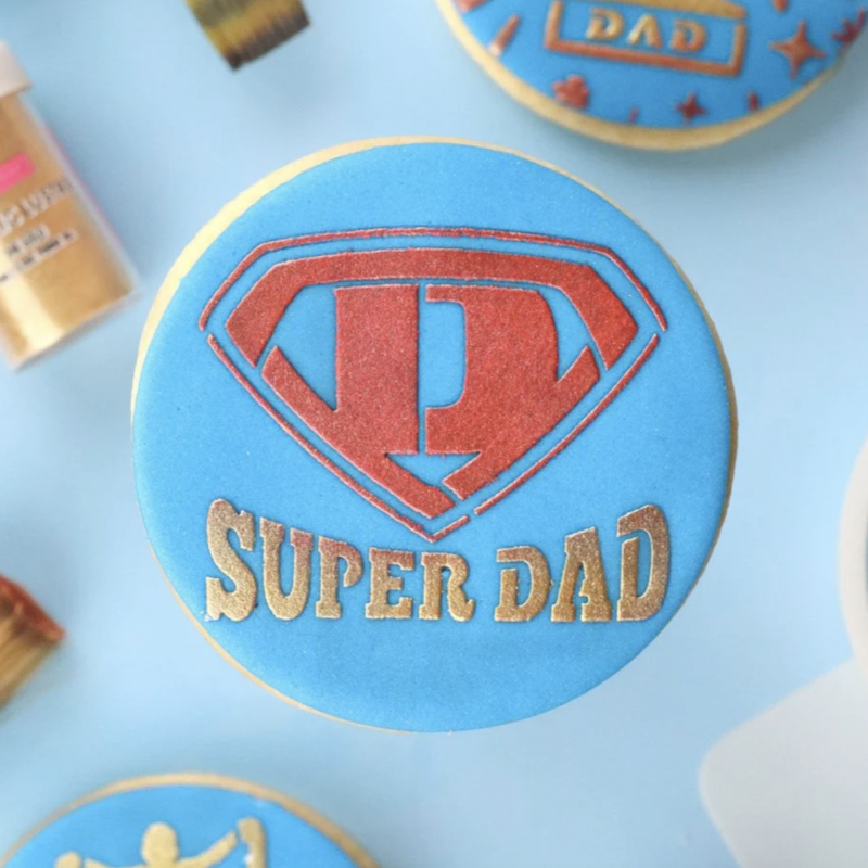Super Dad Stencil by Sweet Sticks