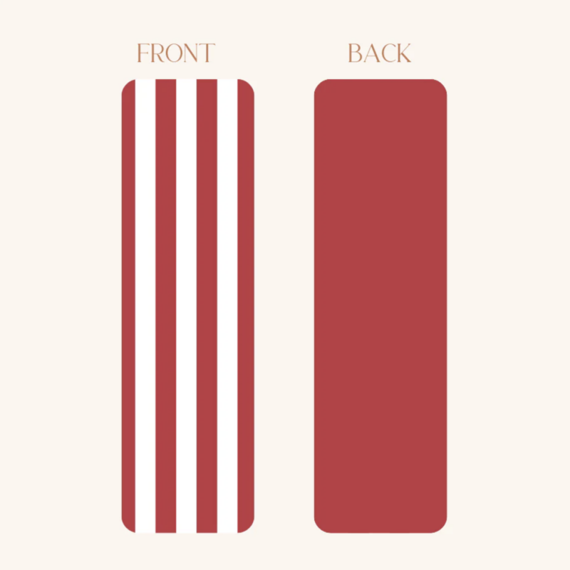 Red and White Printed Grease Resistant Cookie Boards - 65mm x 220mm (25 Pack)
