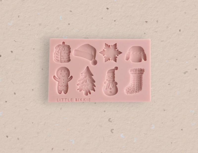Christmas #1 Silicone Mould by Little Bikkie