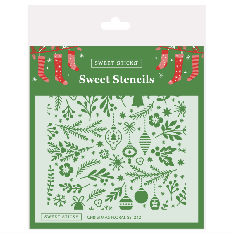 Christmas Floral Stencil by Sweet Sticks