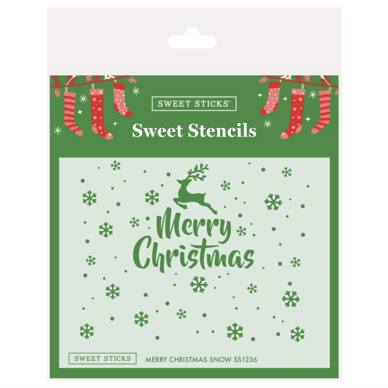 Christmas Snow Stencil by Sweet Sticks