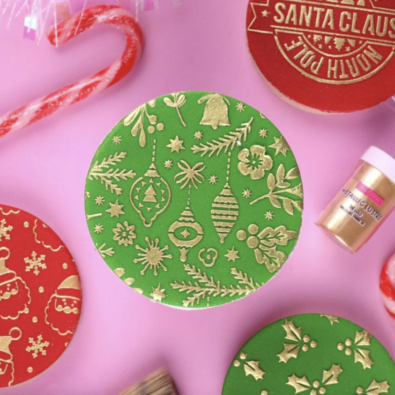 Christmas Floral Stencil by Sweet Sticks