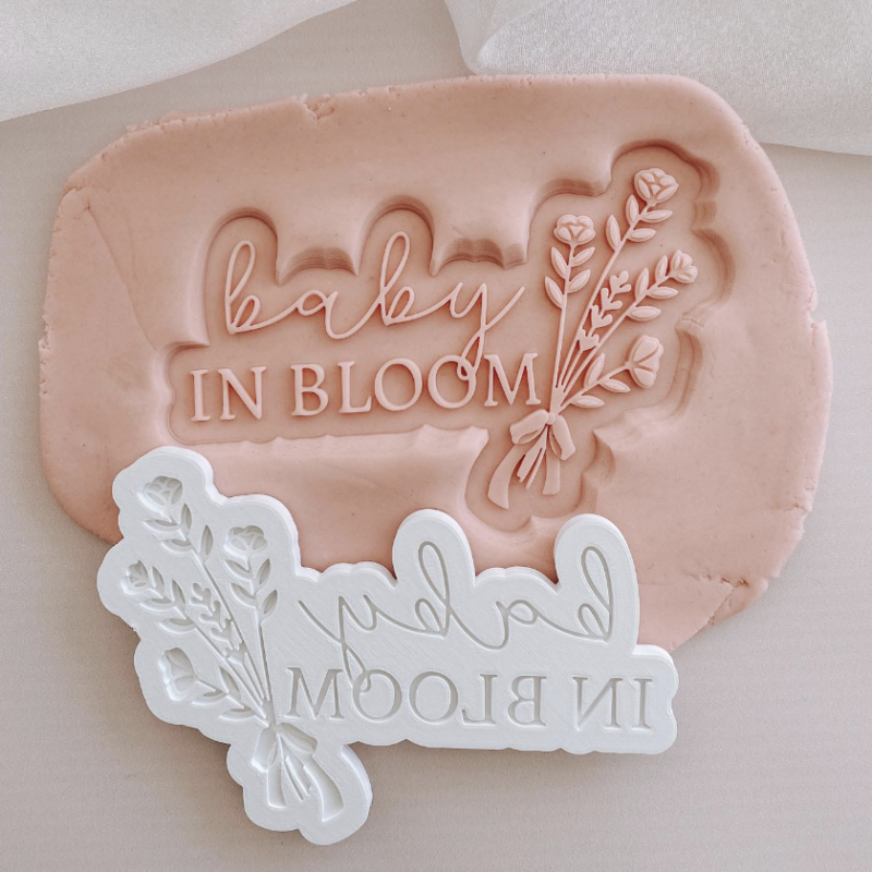 Baby in Bloom Debosser/Cutter or Cutter Only by Boss Embossers
