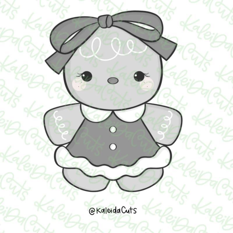 Gingerbread Girl Cookie Cutter by Kaleidacuts