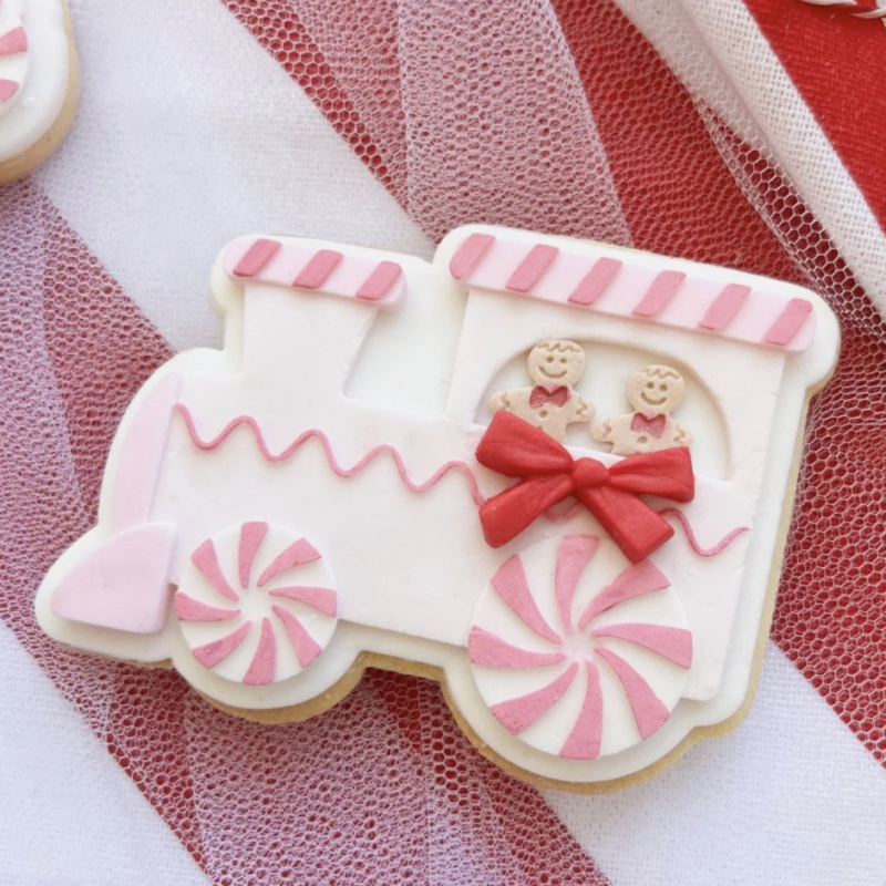 Gingerbread Train Debosser and Cutter or Cutter Only by Cooki Co Cuts