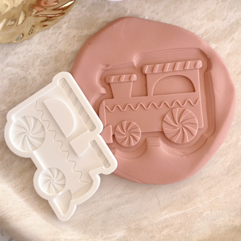 Gingerbread Train Debosser and Cutter or Cutter Only by Cooki Co Cuts