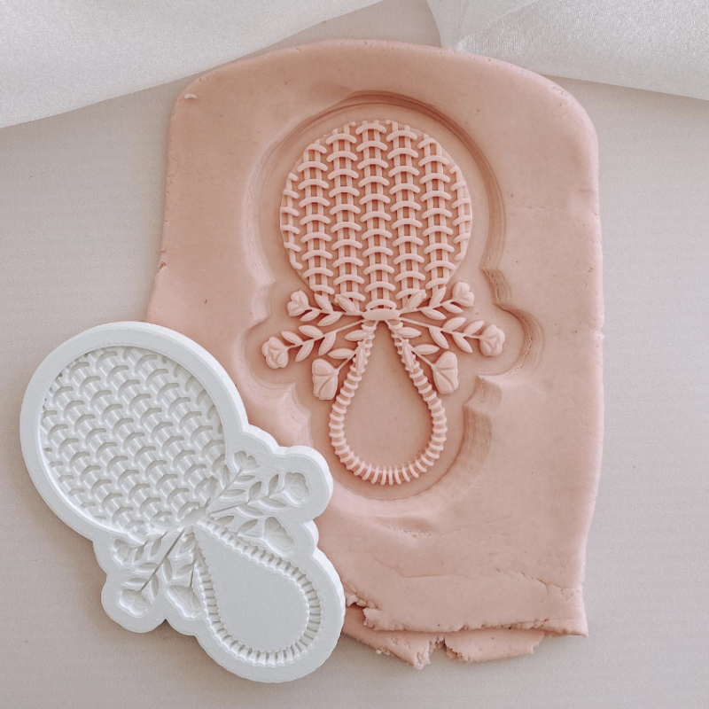 Rattan Rattle Floral Debosser/Cutter or Cutter only by Boss Embossers