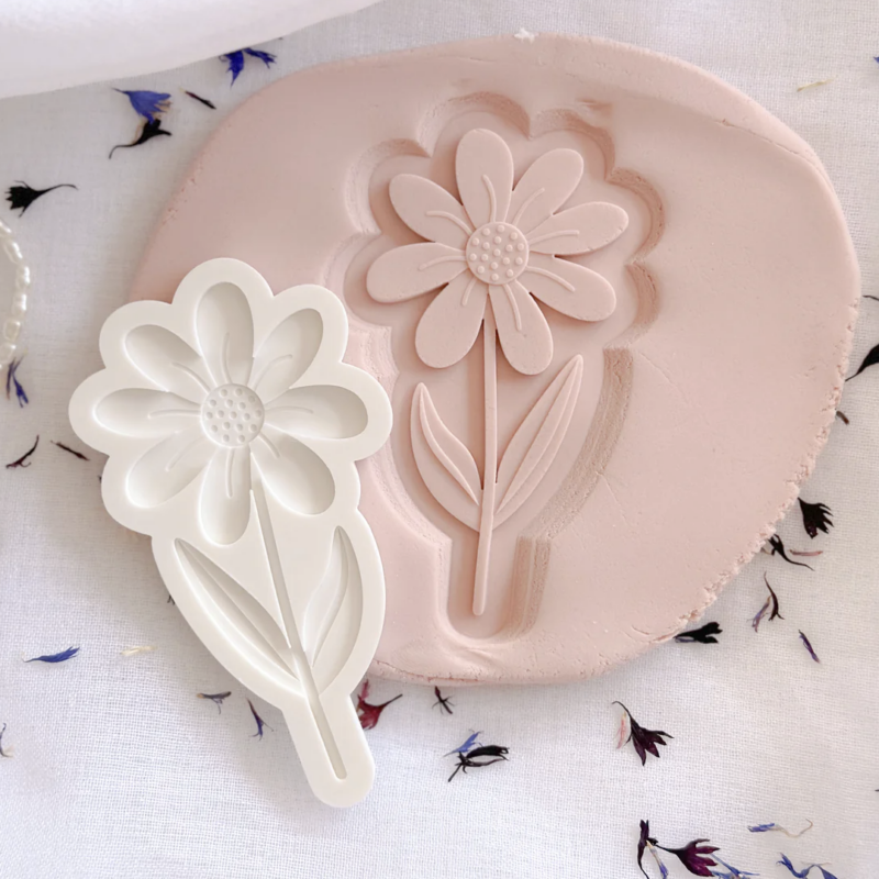 Single Stem Daisy Debosser and Cutter or Cutter Only by Cooki Co Cuts