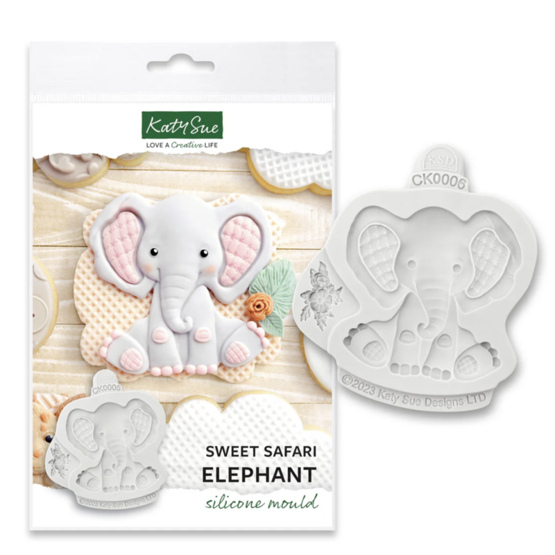 Sweet Safari Elephant Mould by Katy Sue