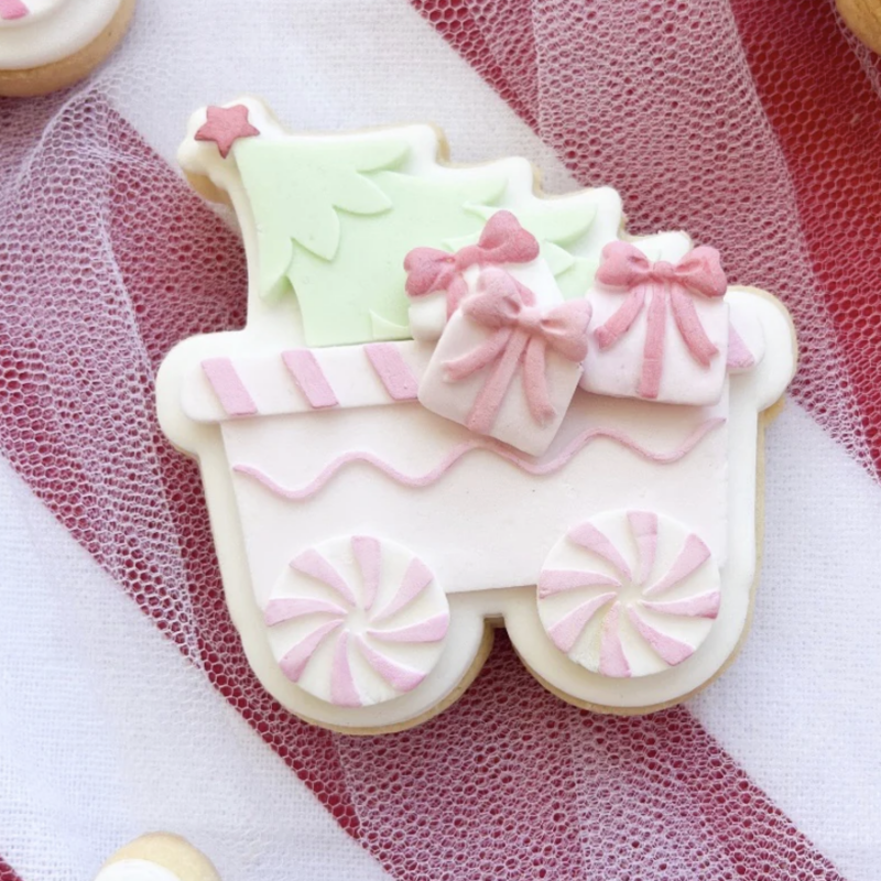Wagon with Tree Debosser and Cutter or Cutter Only by Cooki Co Cuts