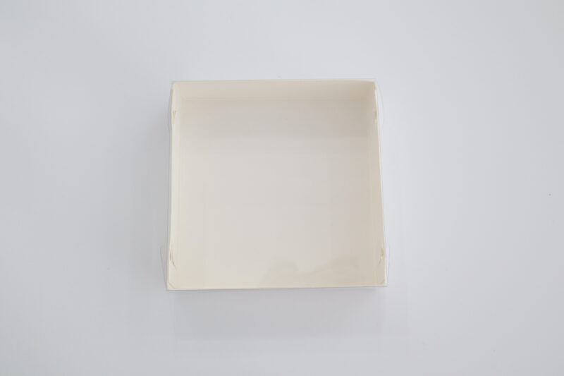 Clear Lid Square Box 110mm x 110mm x 25mm