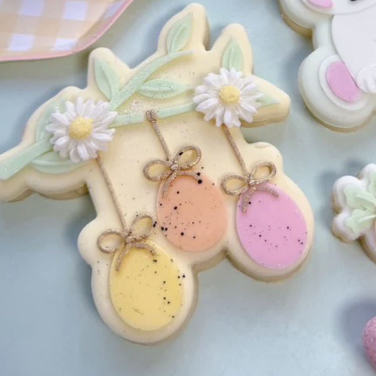 Simple Eggs Hanging on Branch Debosser/Cutter or Cutter only by Boss Embossers